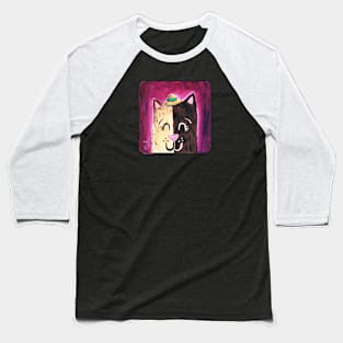 Cute Cat in a Hat cat lady gifts Baseball T-Shirt